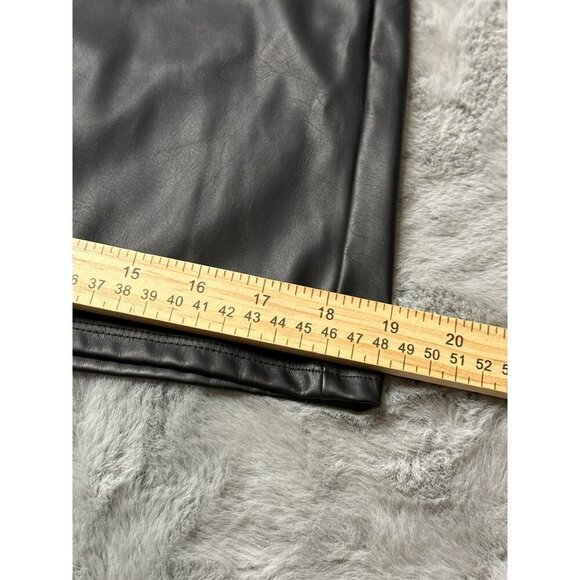 Wild Fable Women's 2 Black Faux Leather Mini Skirt Zip Front NWOT - Picture 7 of 12